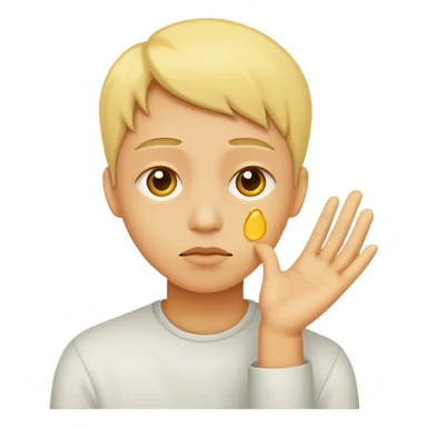 Tête jaune, soupire sticker