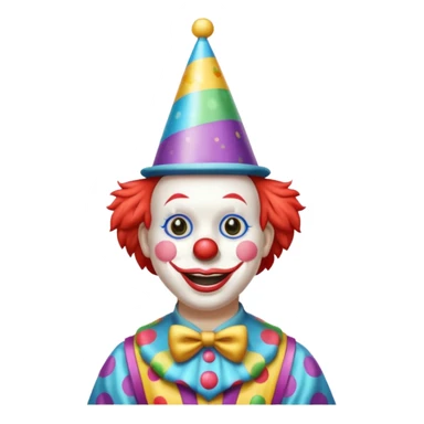 Clown on New Year’s Eve 2026 standing up  sticker
