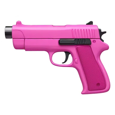 pink toy gun sticker