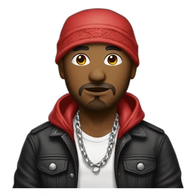 gangster with bandana sticker