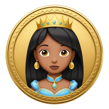 Black Brat Princess Coin sticker