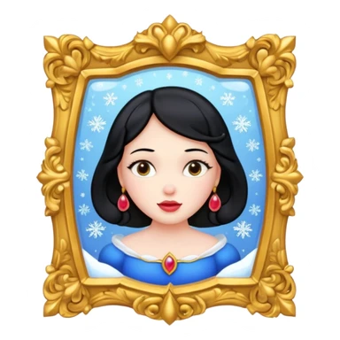 magic mirror on the wall of snow white. sticker