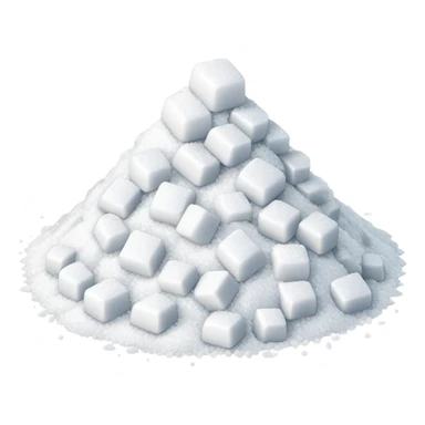 happy with pile of salt sticker