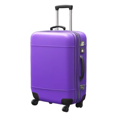 3d luggage purple sticker