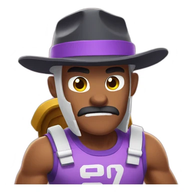 Leon from Brawl stars sticker