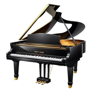 Grand piano sticker