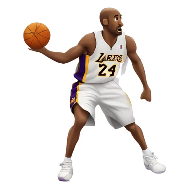 Kobe Bryant dribbling sticker