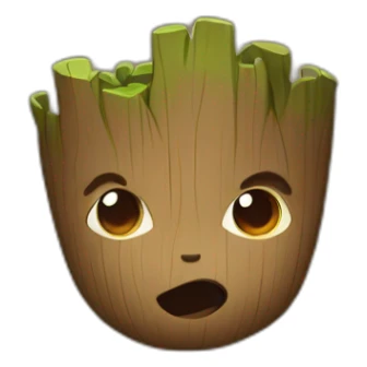 groot bisou sticker