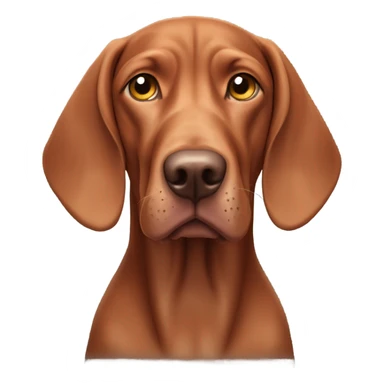 Old age viszla breed dog sticker