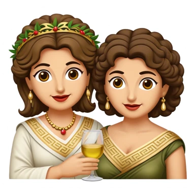 Cinematic Realistic My Big Fat Greek Wedding Pop Culture Emoji, depicting a vibrant celebration of Greek culture rendered with lively textures and festive lighting. sticker