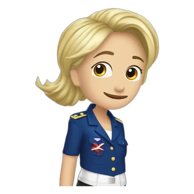 marine le pen bretagne sticker