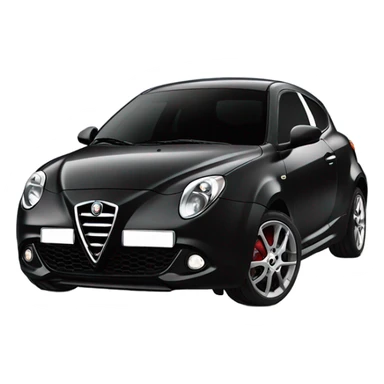 alfa romeo mito black sticker