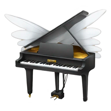 PIANO WITH WINGS sticker