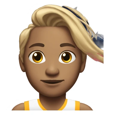 an olympic sprinter sticker