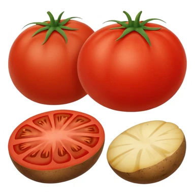 Tomato and potato sticker