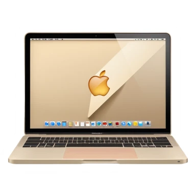 
light beige open macbook sideways sticker