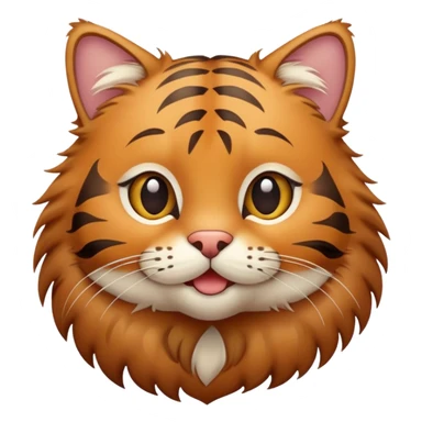 Tigger brown cat sticker