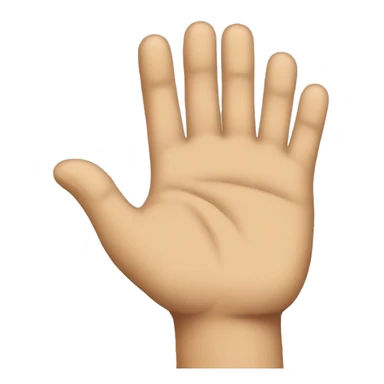 show a rude person holding hand up to say "stop"  sticker