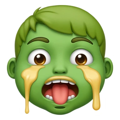 puking face emoji sticker