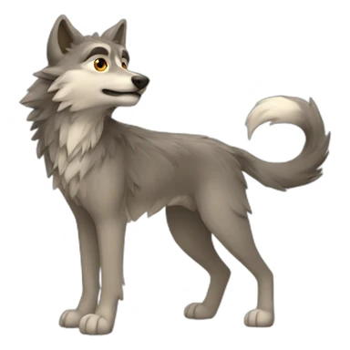 Loup de feu sticker