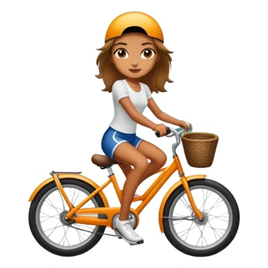 Cool girl on the bike in Bali  sticker