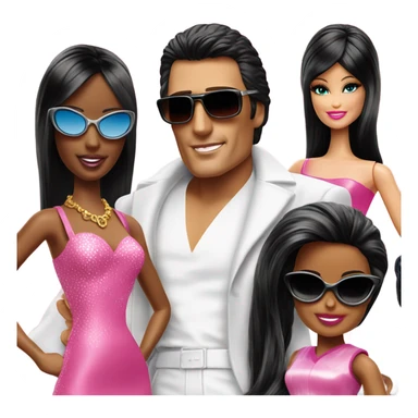 Tony Montana sunglasses with 3 Barbie girls sticker