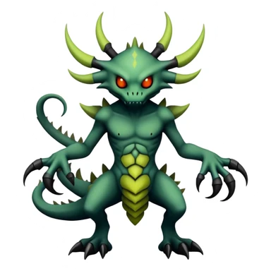 Edgy complex aesthetic-scenery-Fakémon-creature (full body) sticker