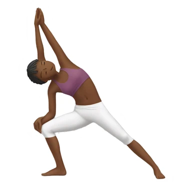 yoga pose sticker