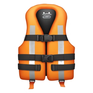 Life jacket wih blinking light sticker