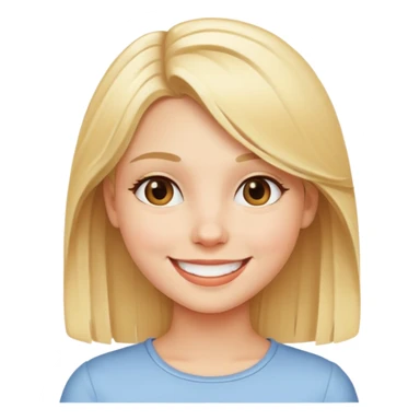 Blonde girl cutie sticker