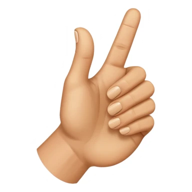 Daumen der nach rechts zeigt mit einem Finger  sticker