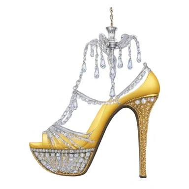 René caovilla chandelier heels sticker