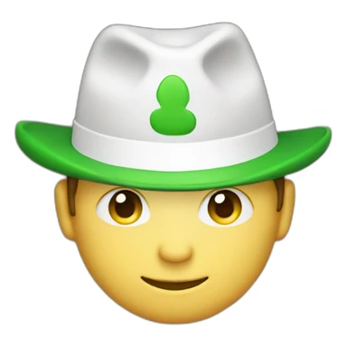 man with green hat with a white M sticker