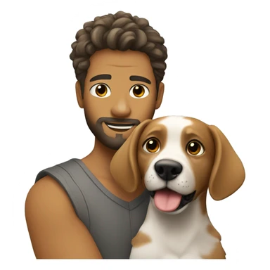 My contact Gunnar with my dog moki  sticker