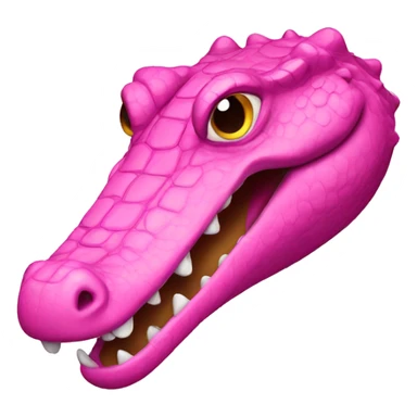 pink crocodile  sticker