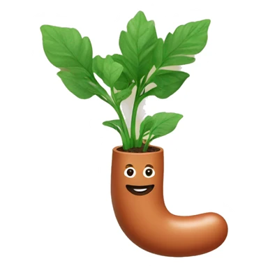 Sausage watering plants sticker