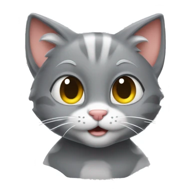 Kitty carbon copy Tom and Jerry  sticker