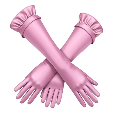 Powder pink women’s opera gloves sticker