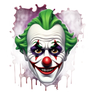 Joker Card With Blood On It  sticker