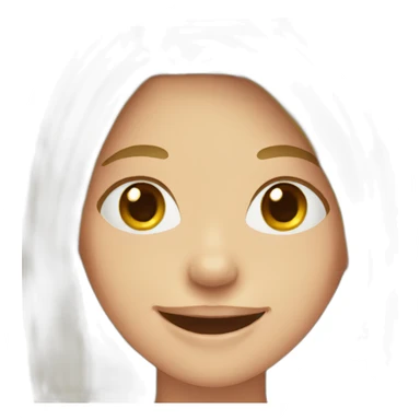 girl with braces sticker