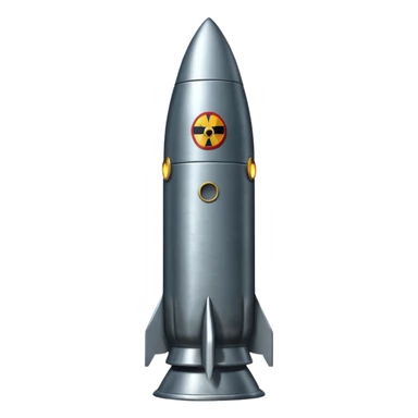 ICBM with nuclear tag sticker
