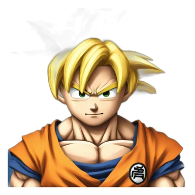 goku super saian rose sticker