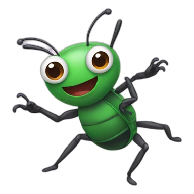 dancing bug sticker