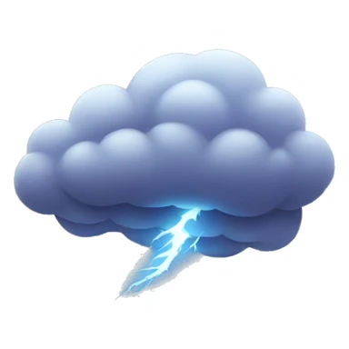 thunder cloud sticker