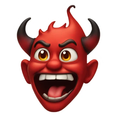 Winking devil blowing kiss sticker