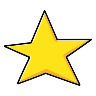 eight-pointed star sticker