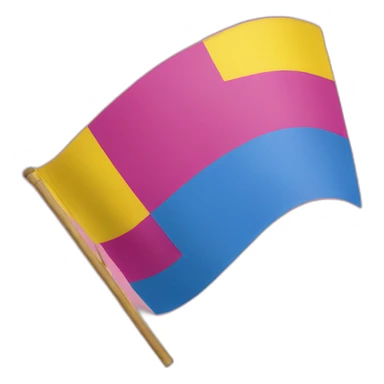 pansexual flag sticker