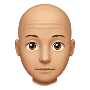 bald head sticker