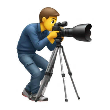 Photographer shooting sports sticker