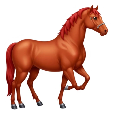 Liver red horse sticker